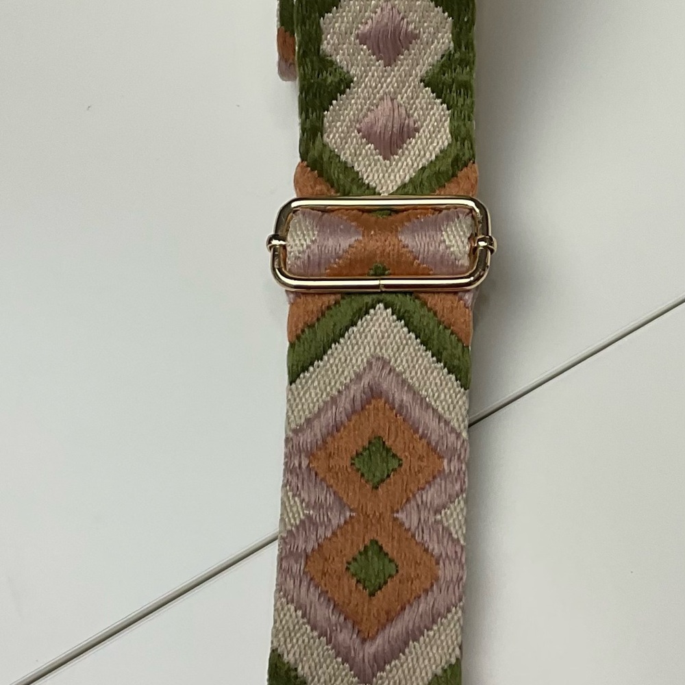 Geometric Patterned Crossbody Strap - image 5